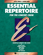 Essential Repertoire, Book 3 Tenor/Bass Voices Director's Score cover